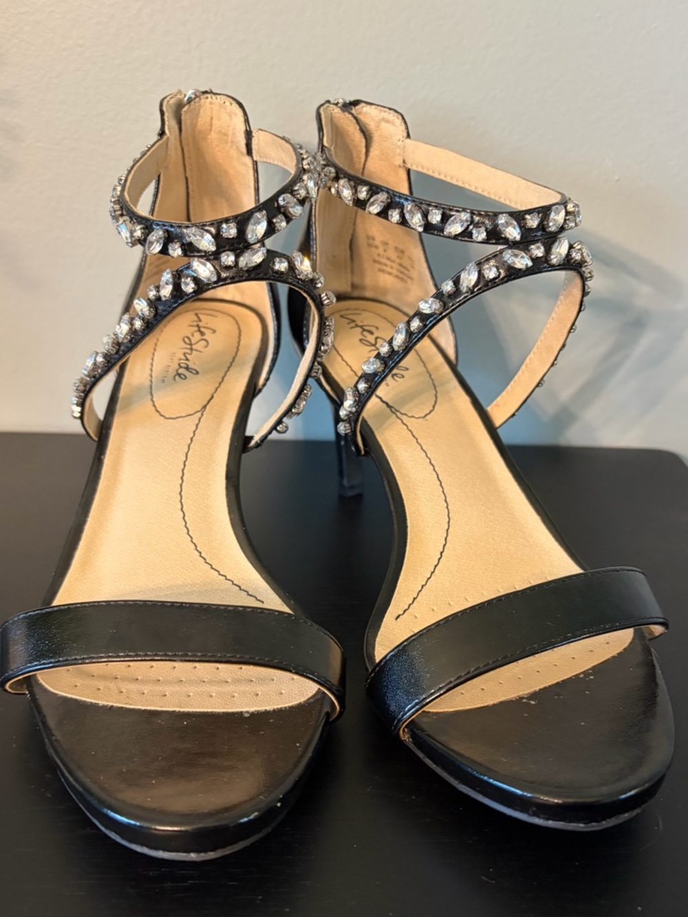 LifeStride Strappy Heels/Sandals. Sz. 10 Wide.